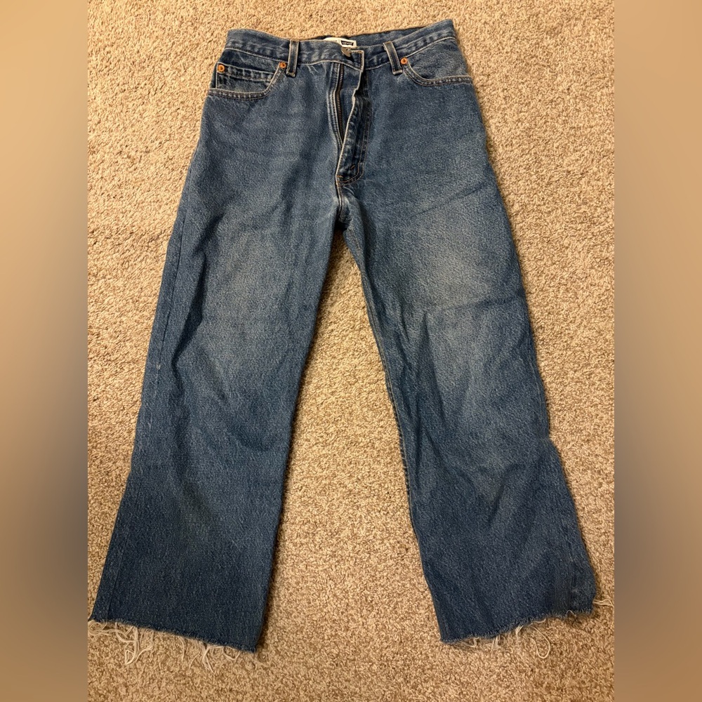 Re/Done Blue Boot Cut Jeans
